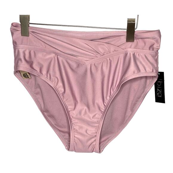 Ibiza Swimwear High Waist Cross V Front Swim Suit Bottom - Women's Plus Size 1X - Picture 1 of 6
